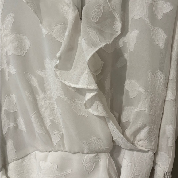 Anthropologie Milena Burnout Velvet Wrap Blouse - Picture 6 of 14